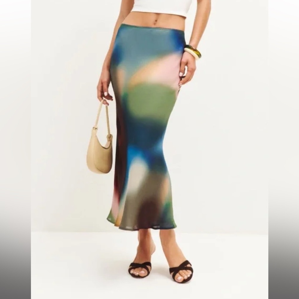 NWT Reformation Petite Blur Skirt